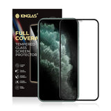 Kinglas Full Screen Black Edge Tempered Glass Screen Protector for iPhone 13/13 Pro/14/16E