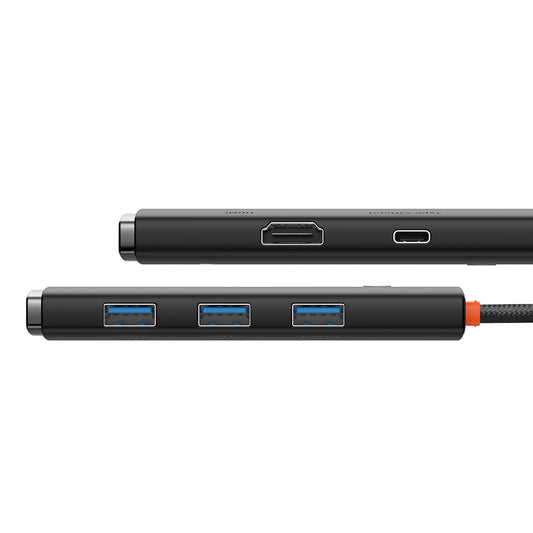 Baseus Lite Series 5-Port Type-C Hub Black - ports