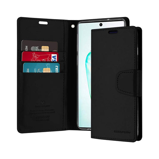 Mercury Sonata Diary Cover Case for Samsung Galaxy BLACK Note 10