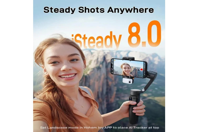 Hohem iSteady V3 Gimbal with AI Tracking (WHITE) - As New