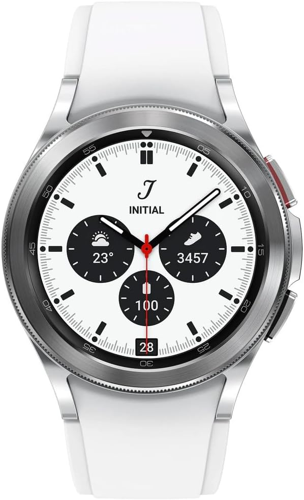 Samsung Galaxy Watch4 Classic (42mm, Bluetooth + Wi-Fi + LTE) – Silver – Grade B – Pre-Loved