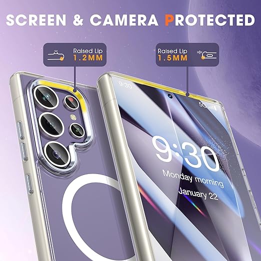 Samsung Galaxy S24 Ultra Clear Magnetic Case – New
