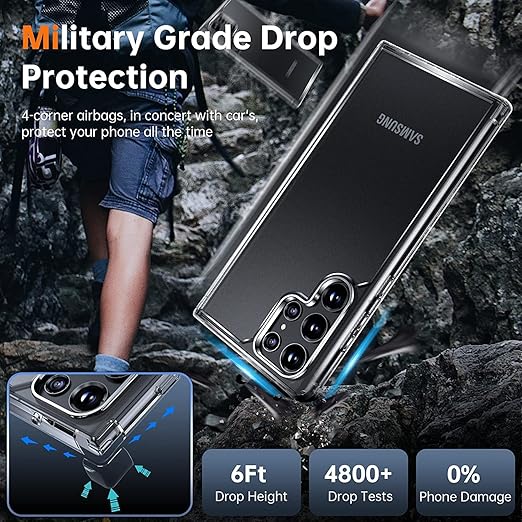 Solar Crystal Hybrid Cover Case for Samsung Galaxy S23 Ultra – Brand New