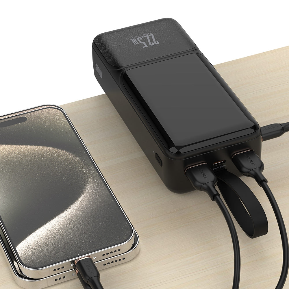 iQuick Power Square 0 Digital Display Power Bank 30,000mAh 22.5W - Black