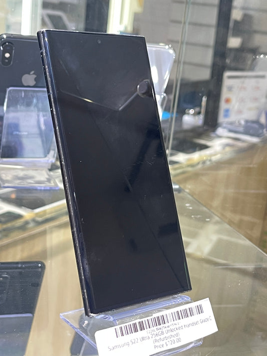 Samsung S22 Ultra 256GB Unlocked Handset Grade C (Refurbished) White (Refurbished)