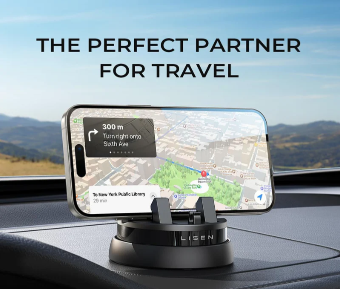 LISEN 360° Rotatable Dashboard Car Phone Holder