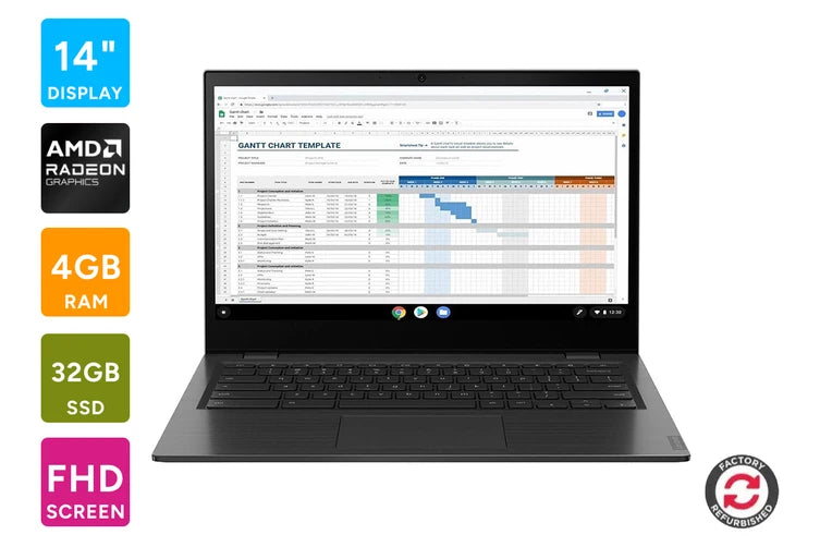 Lenovo 14e Chromebook 14" – Refurbished – 4GB / 32GB – Great Condition