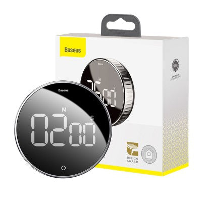 Baseus Heyo Rotation Countdown Timer – Black – Brand New
