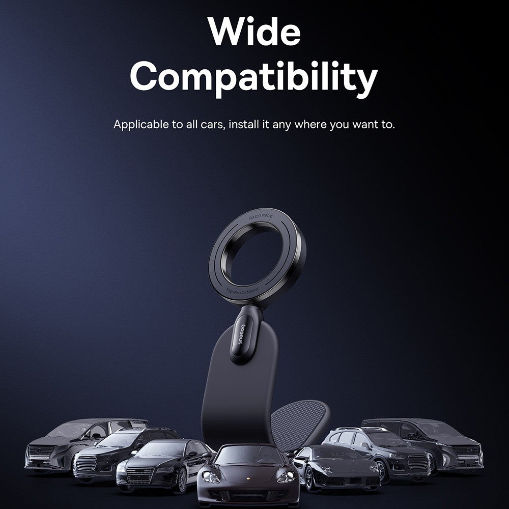 Baseus C02 Go Series Magnetic Car Phone Holder Mount-Cluster Black