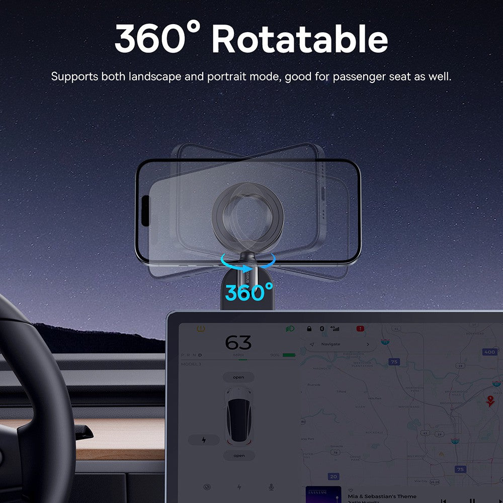 Baseus C02 Go Series Magnetic Car Phone Holder Mount-Cluster Black