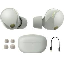 Sony WF-1000XM5 True Wireless Noise Cancelling Earbuds - Silver (Pre-Owned, Fully Functional)