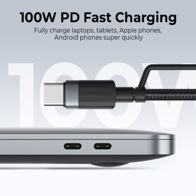 iQuick TransWire I Series 4-in-1 Charging & Data Cable – 1.2 m
