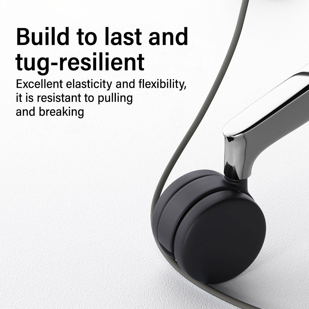 iQuick PowerWire 1 Series TPE Charging Date Cable Type-C to Type-C 2m Compatible for iPhone 15 Series (Black)