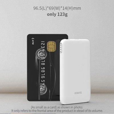 Romoss Pure05 5000mAh Portable Power Bank - White