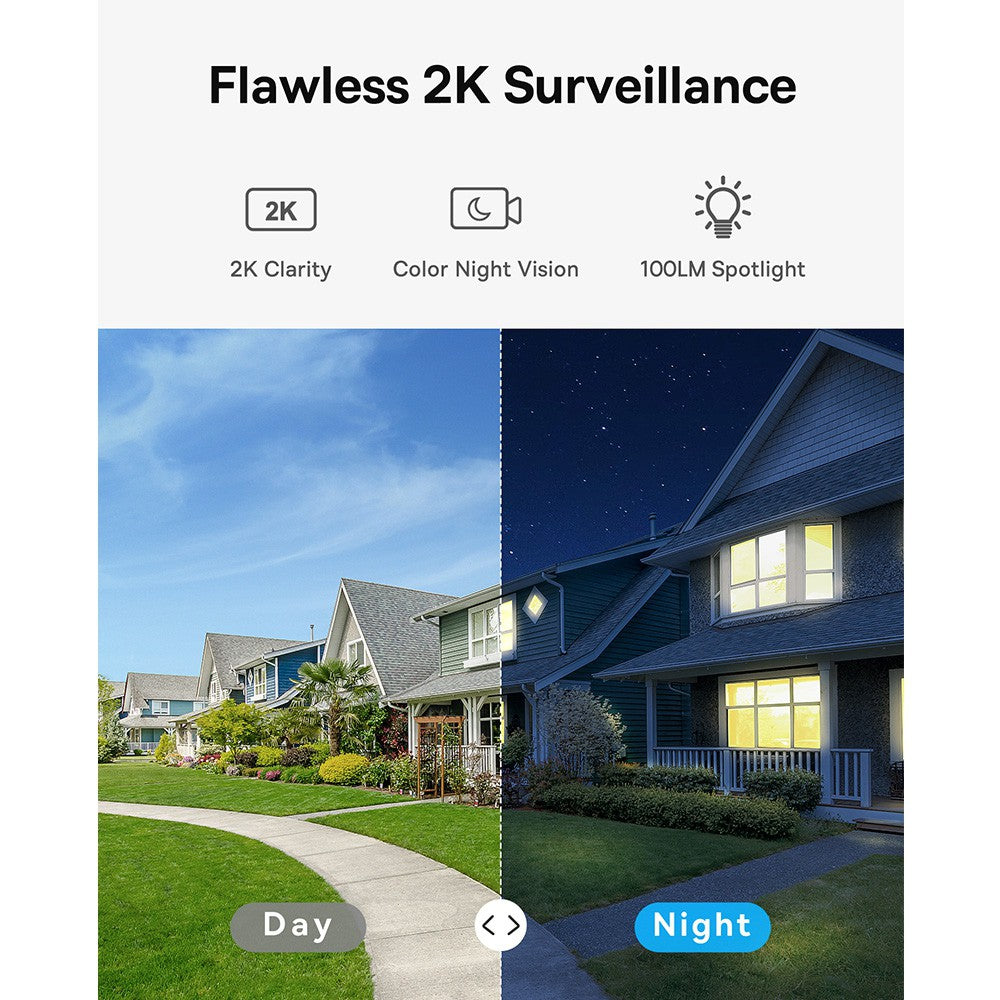 Baseus Security Surveillance B1 Outdoor Camera 2K-White