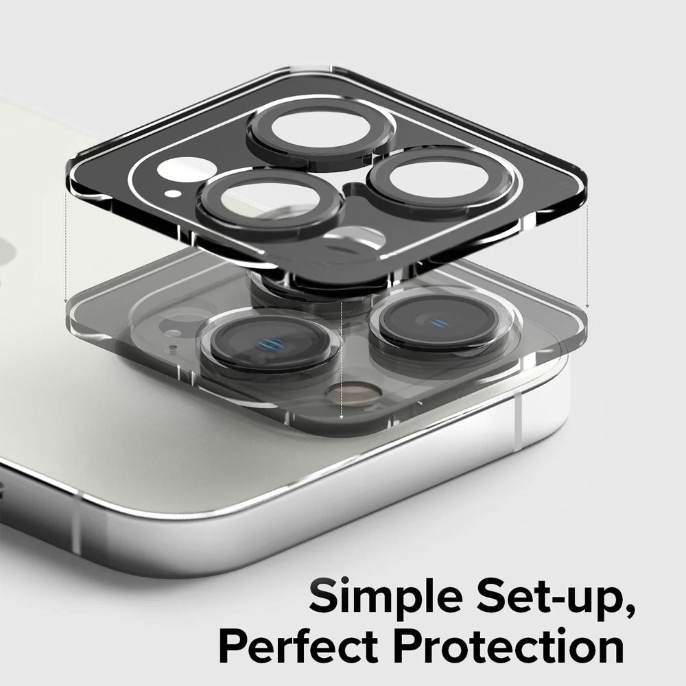 Kinglas Camera Lens Protector for iPhone 15 Pro / 15 Pro Max (Set of 3) Black - New