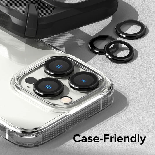 Kinglas Camera Lens Protector for iPhone 15 Pro / 15 Pro Max (Set of 3) Black  - New