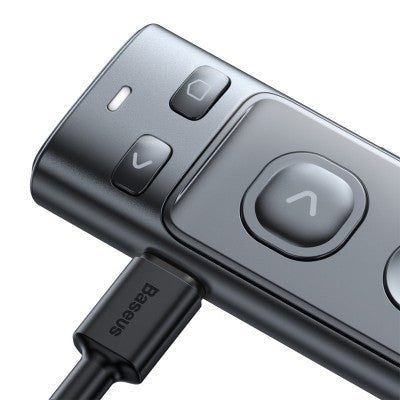 Baseus Orange Dot Wireless Presenter – Red Laser (Charging Version, Grey) NEW