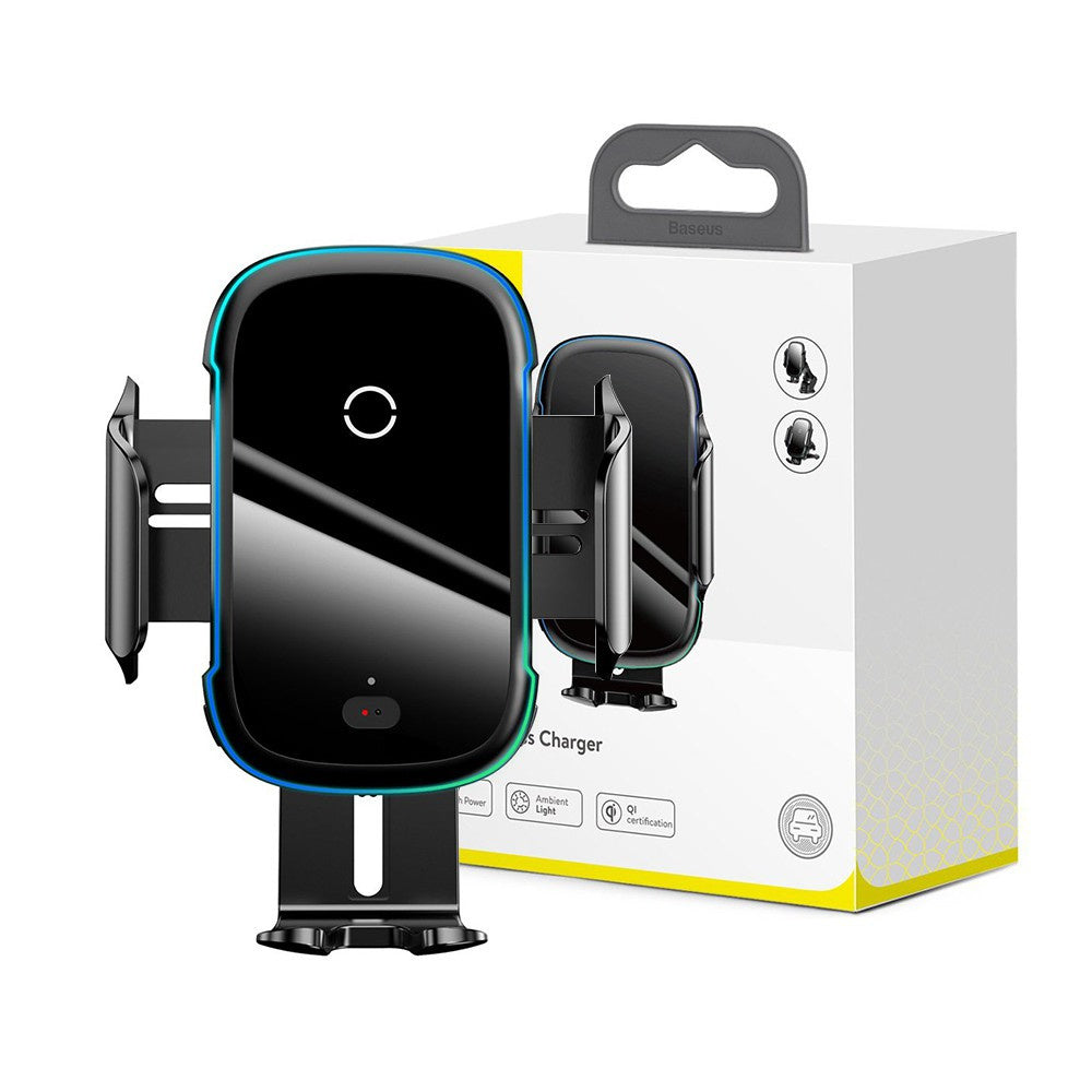 Baseus Light Electric Holder Wireless Charger 15W (Qi)Black SMPR2021