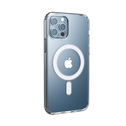 Clear Hybrid Case Cover with Magnetic Ring for iPhone 12 / 12 Pro (6.1'') Magsafe