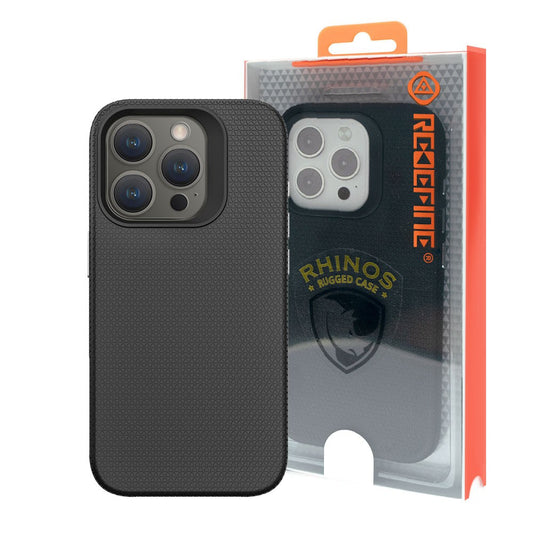 Rhinos Rugged Shockproof Case for iPhone 15 Pro Max (Black)