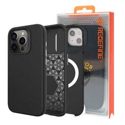 Rhinos Rugged Shockproof Magsafe Cover Case for iPhone 15 Pro (Black)