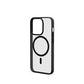 REDEFINE Metal Camera Lens Magnetic Transparent MagSafe Case for iPhone 14 Plus clear/balck boarder