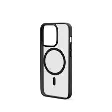 REDEFINE Metal Camera Lens Magnetic Transparent MagSafe Case for iPhone 14 Plus clear/balck boarder