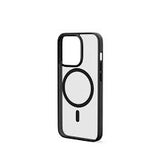 REDEFINE Metal Camera Lens Magnetic Transparent MagSafe Case for iPhone 14 Plus clear/balck boarder