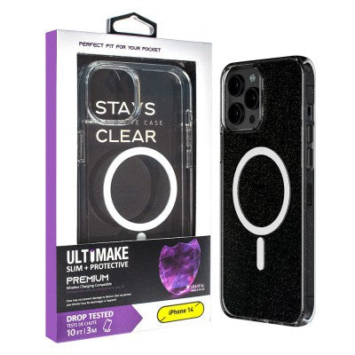 Ultimake Shockproof Transparent MagSafe Cover Case for iPhone 13 Pro Max - Transparent