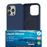 Redefine Liquid Silicone Case Cover with Magnetic Ring for iPhone 16 (Navy - MagSafe)