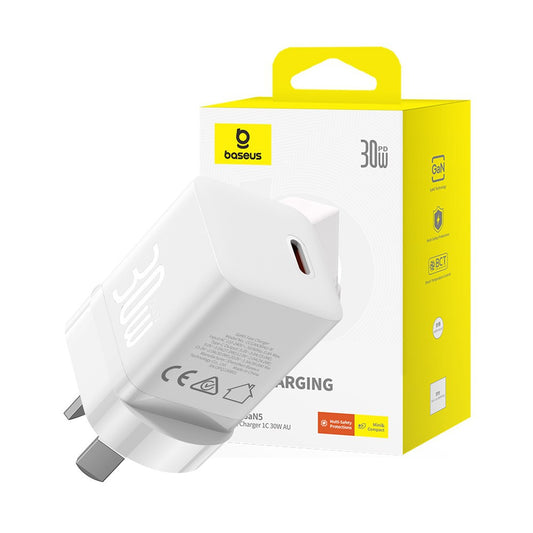 Baseus GaN5 Mini Fast Charger 1C 30W-Moon White