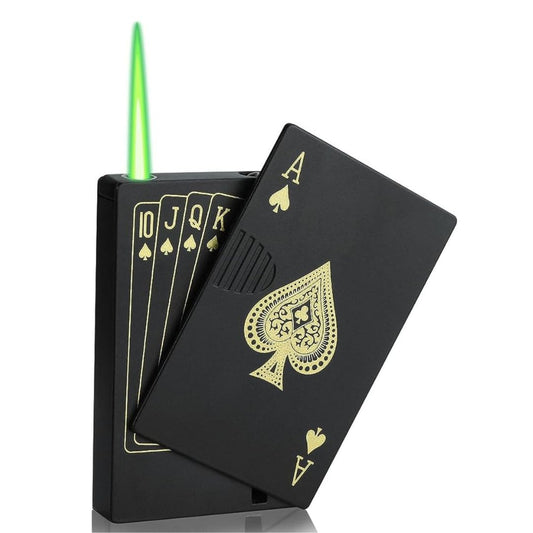 black Poker Lighter Inflatable Windproof