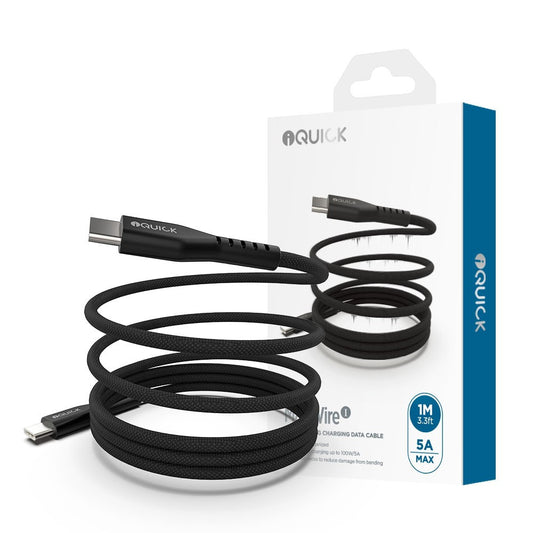 iQuick Magnetic Charging Cable USB to Type-C - Black