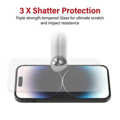 Tempered Glass Screen Protector for iPhone 15 Plus / 15 Pro Max / 16 Plus – Brand New