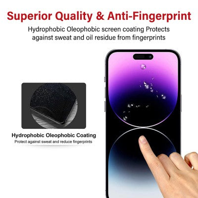 Tempered Glass Screen Protector for iPhone 15 Plus / 15 Pro Max / 16 Plus – Brand New