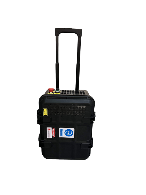 200W JPT Pulse Fiber Laser Rust Paint Soot Cleaning Machine – Portable, Mobile, Air-Cooled – Ex Demo 240V 10amp