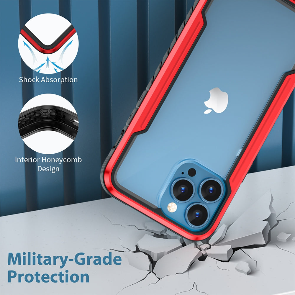 iPhone 13 Re-Define Shield Shockproof Heavy Duty Armor Case Cover — Black