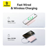 Baseus EnerFill FM11 magnetic power bank 10000mAh in blue
