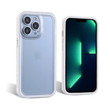 iPhone 13 Pro Shockproof Corner Bumper Tract Clear Case — Black