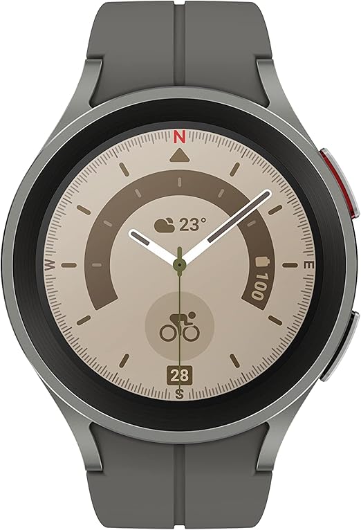 Samsung Galaxy Watch5 Pro (45mm, Bluetooth + Wi-Fi + LTE) – Grey Titanium – Grade B – Pre-Loved