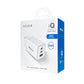iQuick 65W USB-C Dual Ports Charging Adapter-White