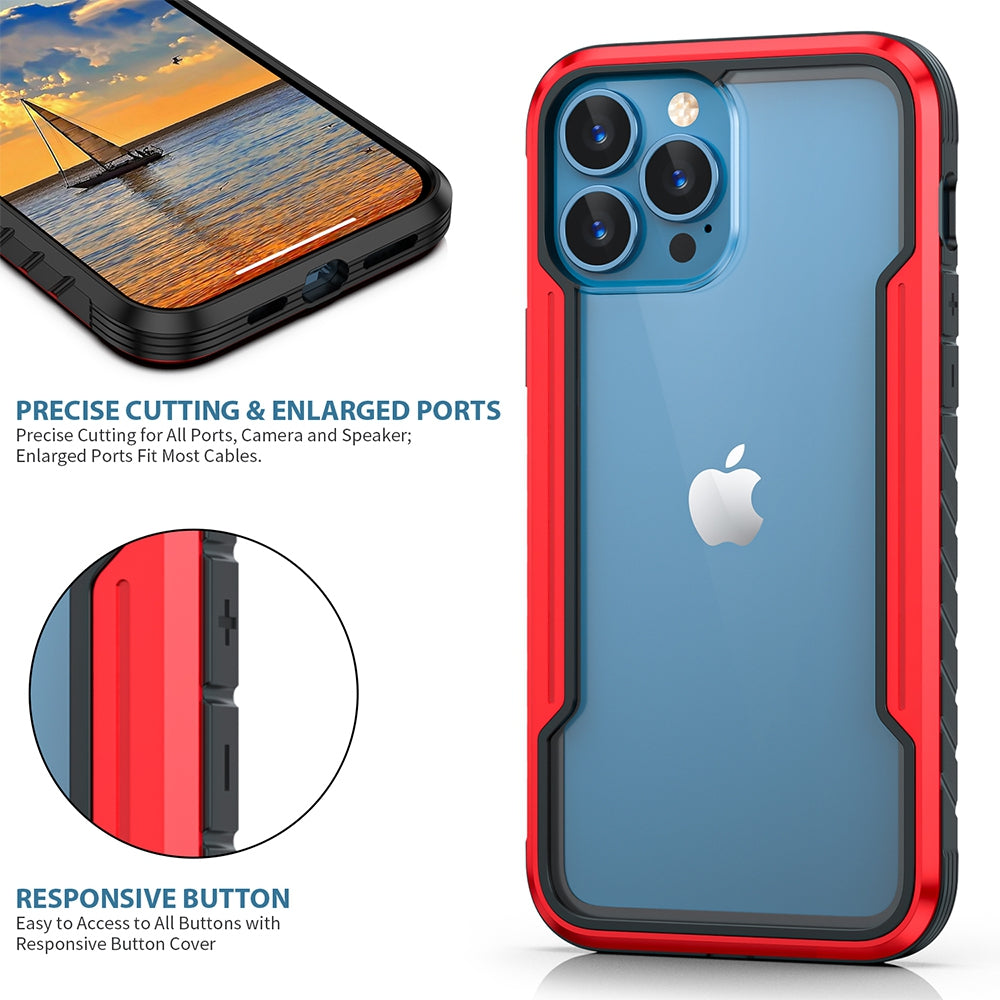 iPhone 13 Re-Define Shield Shockproof Heavy Duty Armor Case Cover — Black