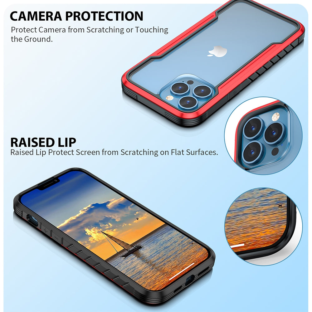 iPhone 13 Re-Define Shield Shockproof Heavy Duty Armor Case Cover — Black