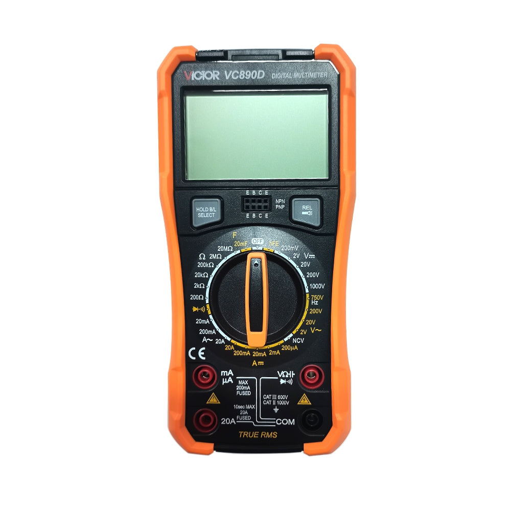 VICTOR Professional Digital Multimeter VC890D (Capacitor, Temperature, True RMS)