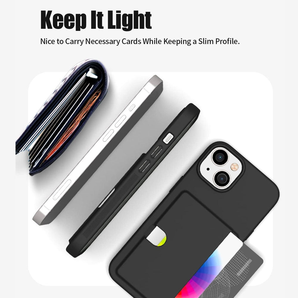 Rail 2 card case iPhone 13 black, rear view