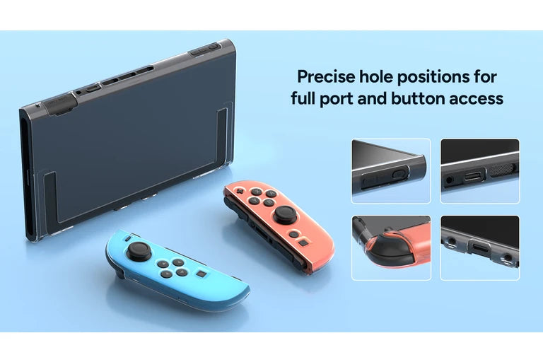 Protection Kit for Nintendo Switch 2 JoyCon's – Tempered Glass Screen Protector & Clear Case