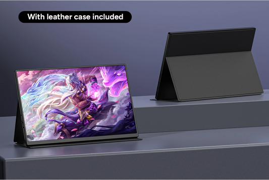Kogan XPRESSO 16" 2K WQXGA IPS USB-C Portable Monitor with Leather Case