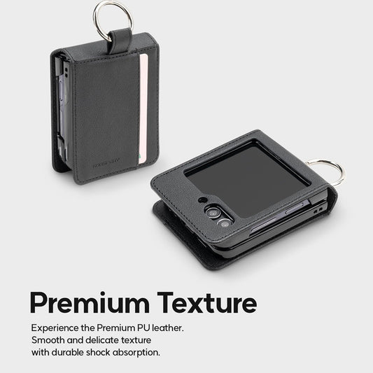 Samsung Galaxy Z Flip6 Mercury Basic Diary Case — Black