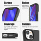 Rail 2 card case iPhone 13 black, raised lip camera protection